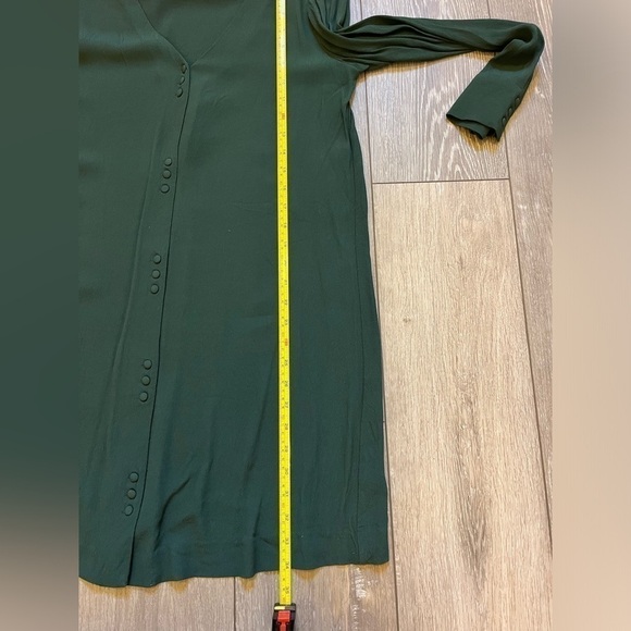 Madewell Womens Spruce Green Button Front Long Sleeve Novel shirt Mini Dress S - Picture 6 of 8